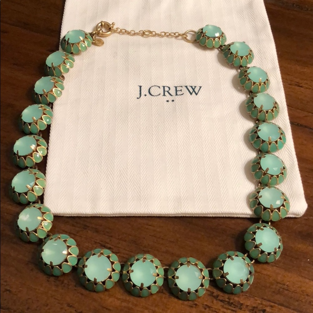 J. Crew Mint Green Statement Necklace